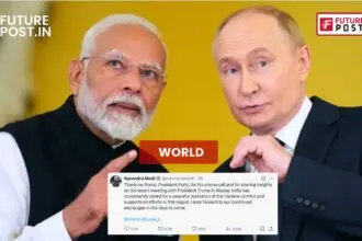 प्रधानमंत्री नरेंद्र मोदी और व्लादिमीर पुतिन की बातचीत