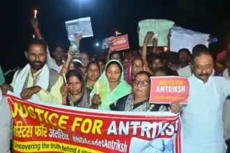 Candle march for antariksh singh