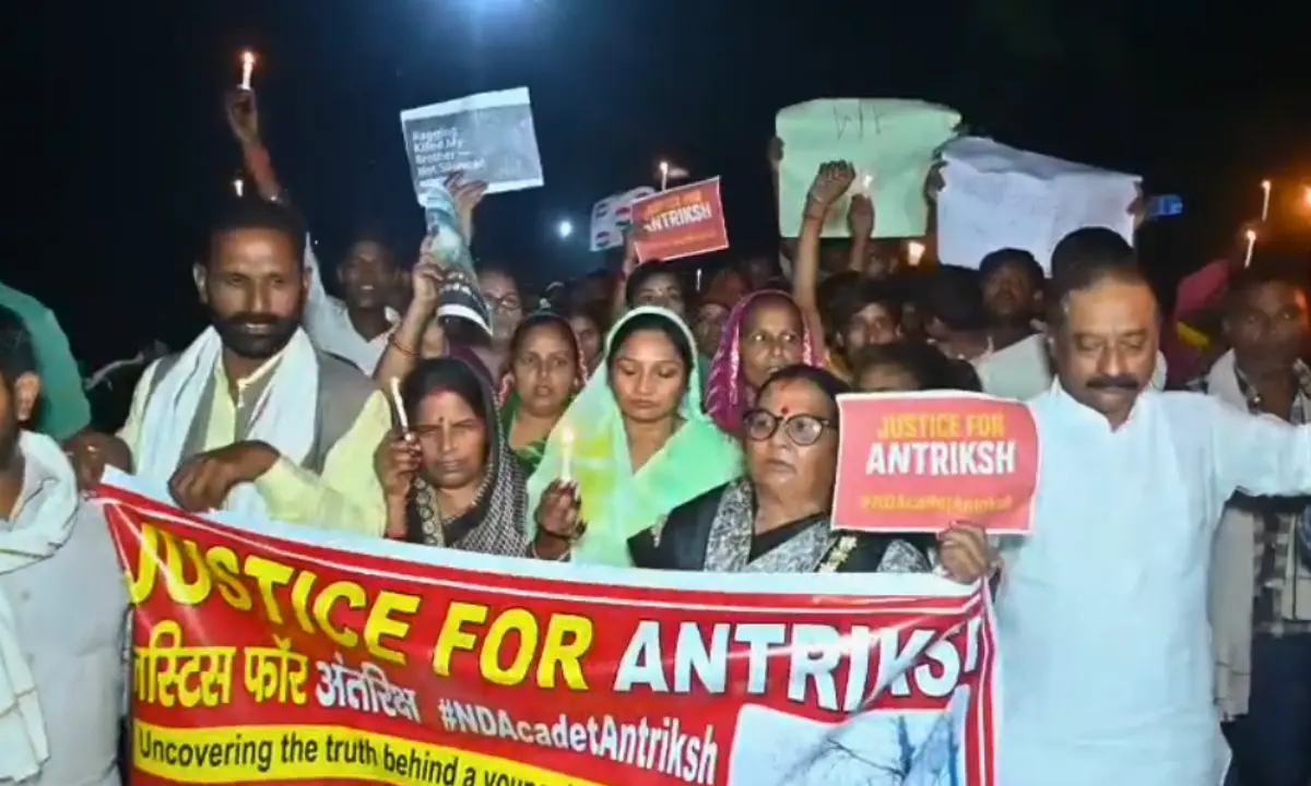 Candle march for antariksh singh