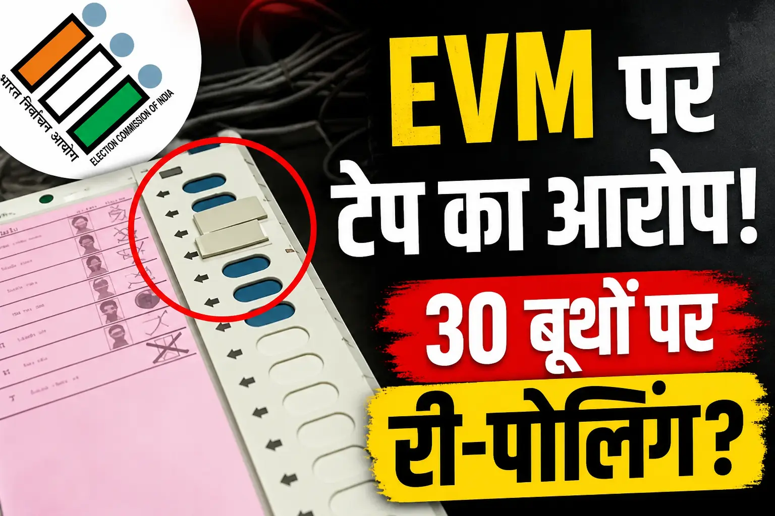 कैमरे बंद, EVM पर टेप…