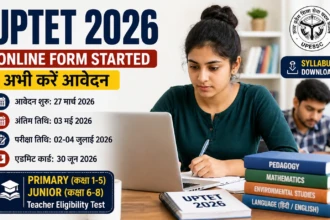 UPTET 2026 Online Form Apply Exam Date Syllabus
