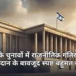 इजरायल की संसद के बाहर का प्रतीकात्मक दृश्य