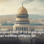 इजरायली संसद और राजनीतिक परिदृश्य को दर्शाती प्रतीकात्मक तस्वीर